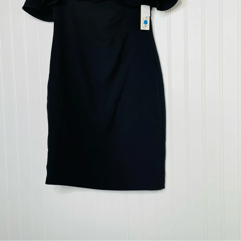 Eliza J Cold Shoulder Flutter Sleeve Dress - Picture 3 of 7